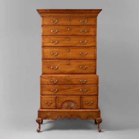 Chippendale Chest on Chest on Frame